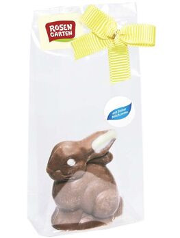 Rosengarten Vollmilch-Osterhase mit Milchcreme gefüllt 25g/S MHD 03.09.2023