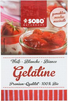 Sobo Bio Gelatine, gemahlen, weiß, 9g MHD 29.02.2024