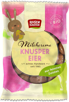 Rosengarten Vollmilchcreme Knuspereier 100g/S MHD 07.09.2023