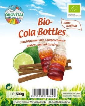 ökovital Bio Cola Bottles, Familienpackung 500g MHD 25.02.2020
