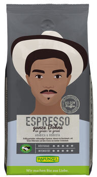Rapunzel Heldenkaffee Espresso, ganze Bohne 250g MHD 11.02.2023