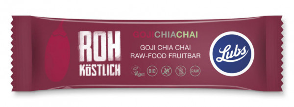 Lubs Rohkost Fruchtriegel Goji Chia Chai 47g MHD 19.10.2020