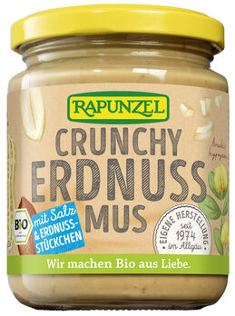 Rapunzel Erdnussmus Crunchy 250g MHD 20.01.2025