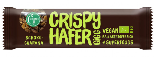 GREENIC Crispy Hafer Gigg Schoko-Guarana 35g MHD 28.02.2021