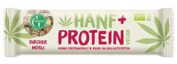 GREENIC Hanf & Protein-Riegel Bircher Müsli 35g/A MHD 31.12.2022