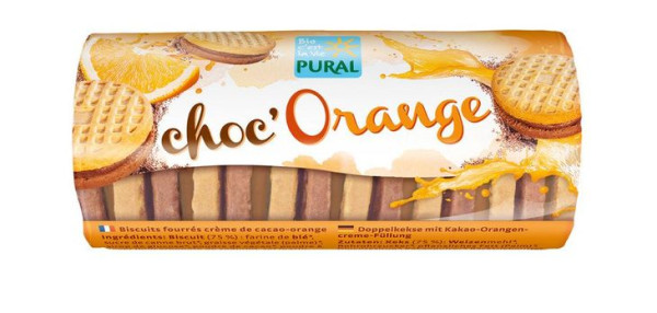 Pural Choc'Orange heller+dunkler Keks mit Kakao-Orangef. 85g MHD 12.10.2025