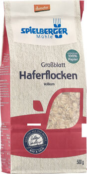 Spielberger Haferflocken Großblatt demeter 500g MHD 22.09.2022