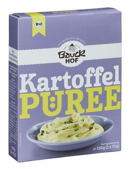 Bauckhof Kartoffelpüree natur 2x75g (beschädigte Verpackung) MHD 31.12.2021
