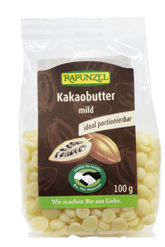 Rapunzel Kakaobutter Chips mild 100g MHD 12.02.2022
