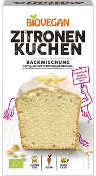 Biovegan Zitronenkuchen Backmischung 430g MHD 30.06.2021