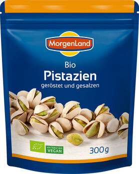 MorgenLand Jumbo Pistazien geröstet & gesalzen 300g MHD 01.03.2022