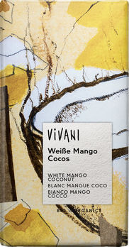 Vivani Weiße Mango Cocos Schokolade 80g/A MHD 31.08.2020