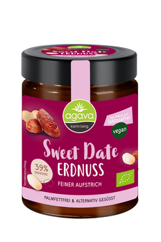 agava Sweet Date Erdnuss 300g MHD 05.04.2025