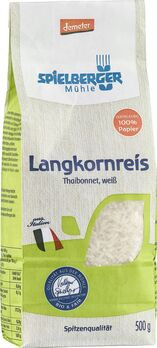 Spielberger Langkornreis Thaibonnet weiß demeter 500g MHD 03.06.2023