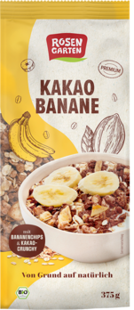Rosengarten Kakao-Bananen-Müsli 375g MHD 21.08.2026