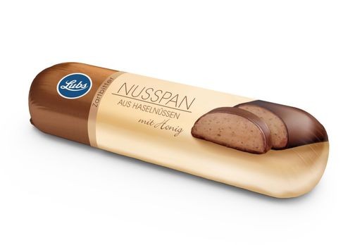 Lubs Nusspan Honig-Nussmasse mit Zartbitterkuvertüre 50g/S MHD 19.11.2019