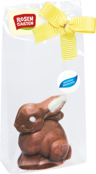 Rosengarten Vollmilch-Osterhase mit Milchcreme gefüllt 25g/S MHD 15.06.2025