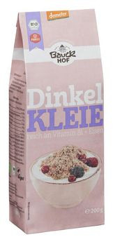 Bauckhof Dinkelkleie, demeter 200g MHD 21.06.2021