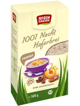 Rosengarten Porridge 1001-Nacht-Haferbrei - ungesüßt 500g/A MHD 21.03.2023
