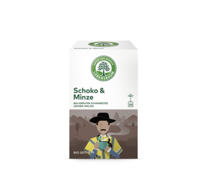 Lebensbaum Schoko & Minze Tee 20 Btl/A MHD 31.12.2019