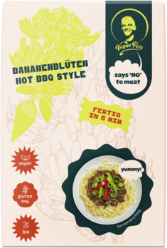 Vegan Pete Bananenblüten Hot BBQ Style 250g MHD 28.07.2026
