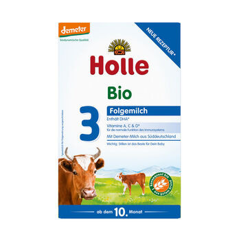 Holle Folgemilch 3, Säuglingsnahrung demeter 600g MHD 13.01.2022