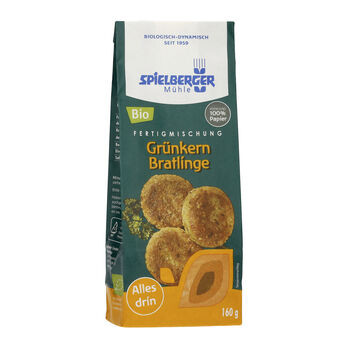 Spielberger Grünkern Bratlinge, Fertigmischung 160g MHD 24.09.2026