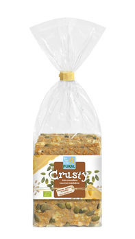 Pural Crusty Käse-Kürbiskern, Gourmet Knäckbrot 200g MHD 19.07.2025