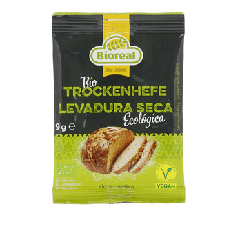 Bioreal Aktive Bio-Trockenhefe 9g DE/ES/IT MHD 31.10.2025