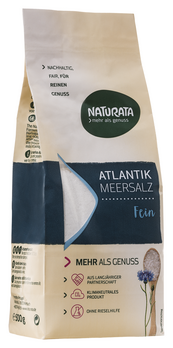 Naturata Atlantik Meersalz fein 500g MHD 15.06.2025