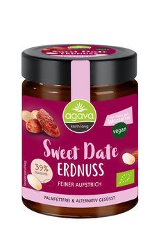 agava Sweet Date Erdnuss 300g MHD 22.02.2024