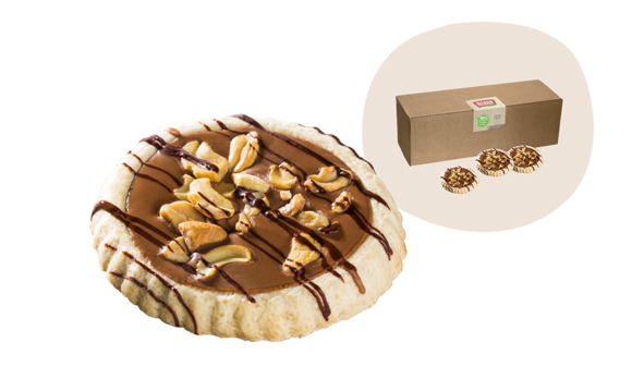 Rosengarten Nougat-Cashew-Tartelette 20 Stück 960g (teilw. beschädigt) MHD 04.02.2026