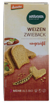 Naturata Weizen-Zwieback ungesüßt, demeter 150g MHD 30.09.2023