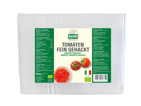 Byodo Tomaten fein gehackt Bag-in-Box 10kg MHD 31.08.2022