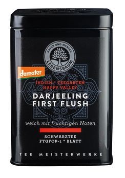 Lebensbaum Darjeeling First Flush demeter Dose 75g MHD 29.02.2020