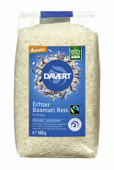 Davert Echter Basmati Reis weiß Grad A 500g MHD 19.10.2020