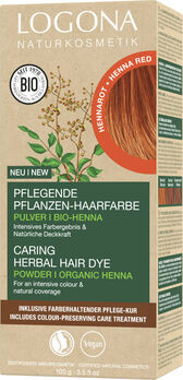 LOGONA Pflegende Pflanzen-Haarfarbe Pulver 04 Hennarot 100g MHD 30.11.2023