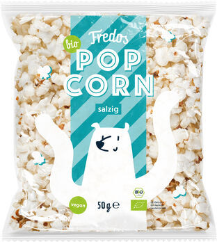 Fredos Popcorn, salzig 50g MHD 25.11.2021