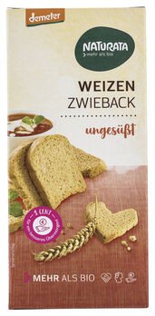 Naturata Weizen-Zwieback ungesüßt, demeter 150g MHD 28.02.2026