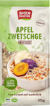 Rosengarten Apfel-Zwetschge-Müsli - ungesüßt 375g MHD 27.02.2023