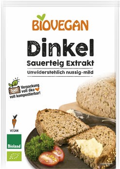 Biovegan Sauerteig flüssig Dinkel 100g MHD 31.10.2019