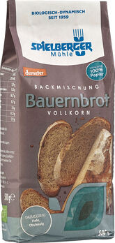 Spielberger Backmischung Bauernbrot (Vollkorn) demeter 500g MHD 19.04.2023