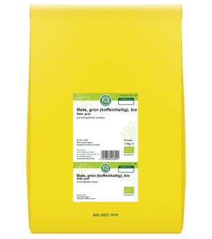 Lebensbaum Matetee, grün, mit Koffein 1kg MHD 31.07.2019