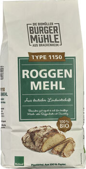 Burgermühle Roggenmehl Type 1150, 1kg MHD 27.05.2021