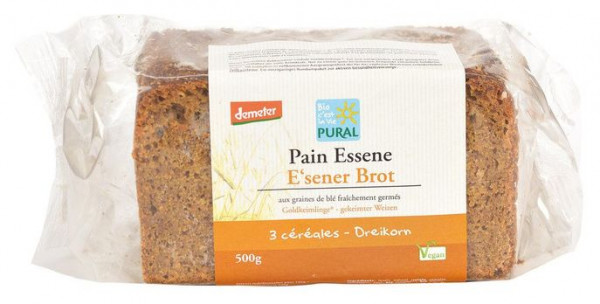 Pural E'sener 3-Korn Brot demeter 500g MHD 11.05.2021