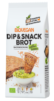 Biovegan Brotbackmischung Dip & Snack 330g MHD 31.05.2021