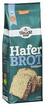 Bauckhof Glutenfreies Haferbrot Backmischung Vollkorn 500g MHD 10.05.2023