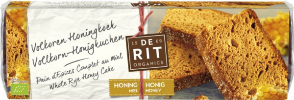 De Rit Honigkuchen Vollroggen klein 300g MHD 17.08.2020