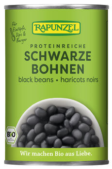 Rapunzel Schwarze Bohnen in der Dose 400g MHD 30.03.2025