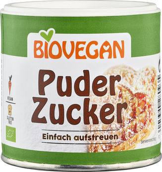 Biovegan Puderzucker Dose 150g MHD 31.10.2021